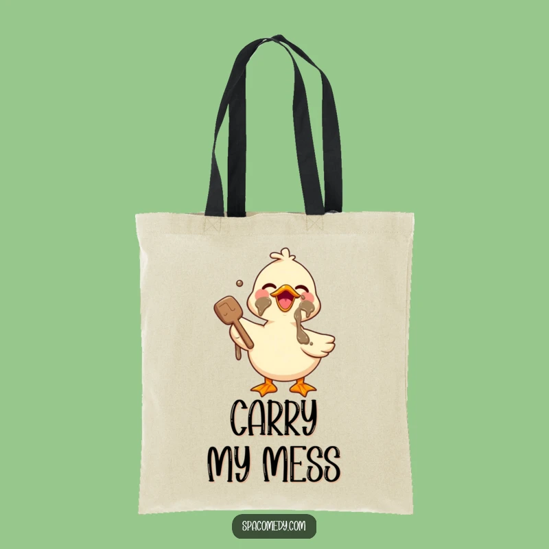 Funny Duck Mud Mask Tote Bag: Carry Your Spa Day Essentials, Chic Gift